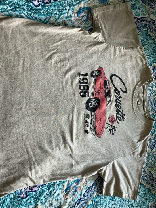 Gm Other - Back to school 📚Men's Tan Corvette 1965 Graphic Tee by Unknown Brand